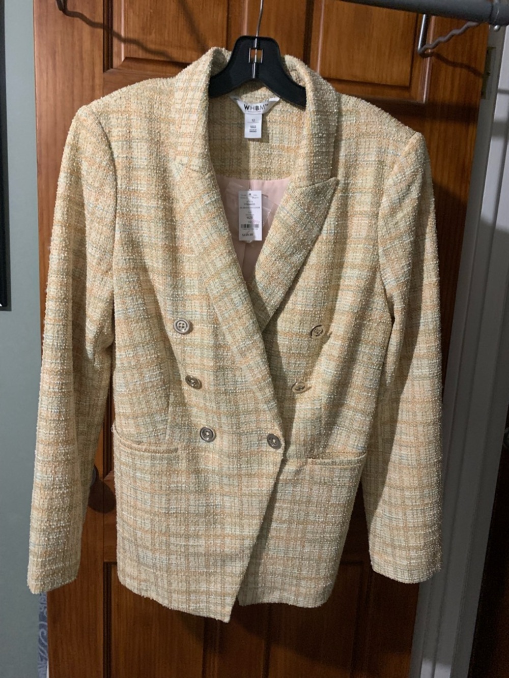 WHBM Pastel Bouclé Blazer